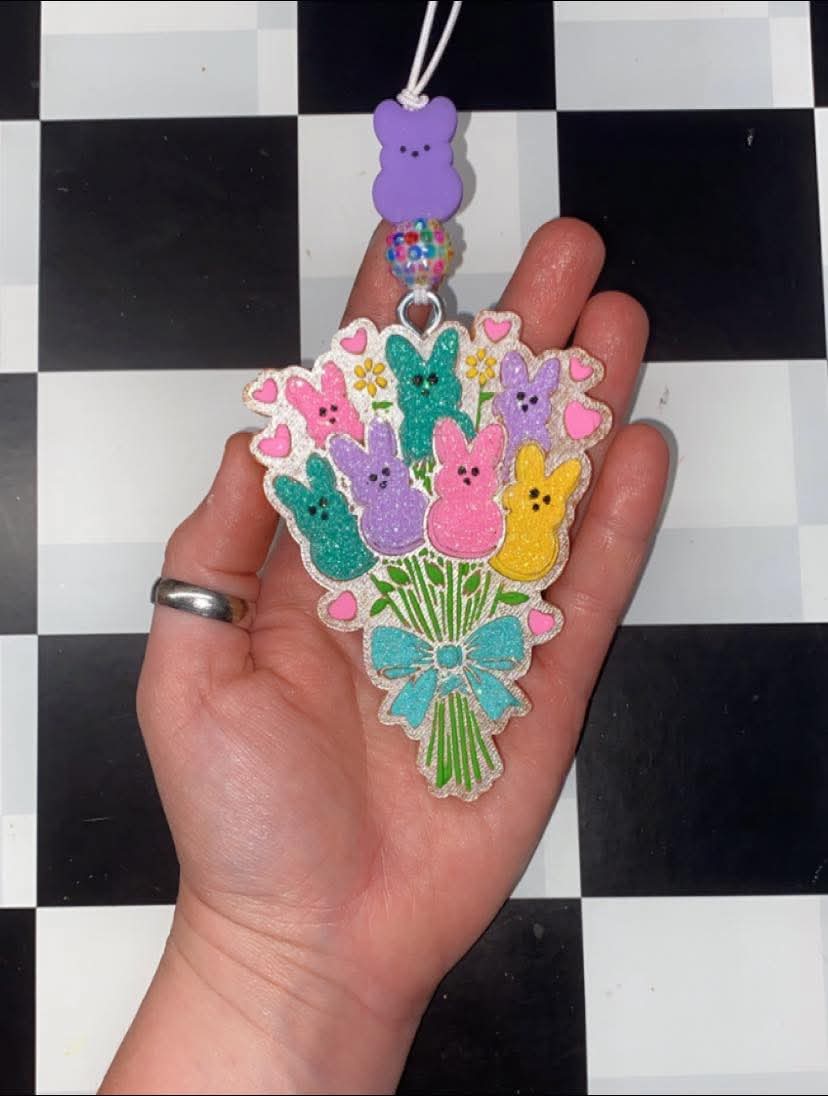 Peep bouquet silicone mold
