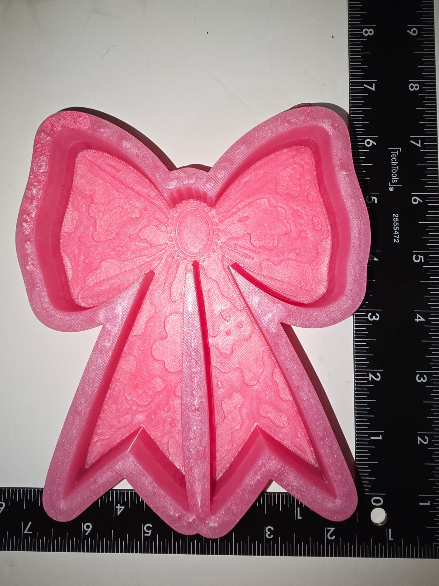 Retro Cowprint Bow silicone freshie mold