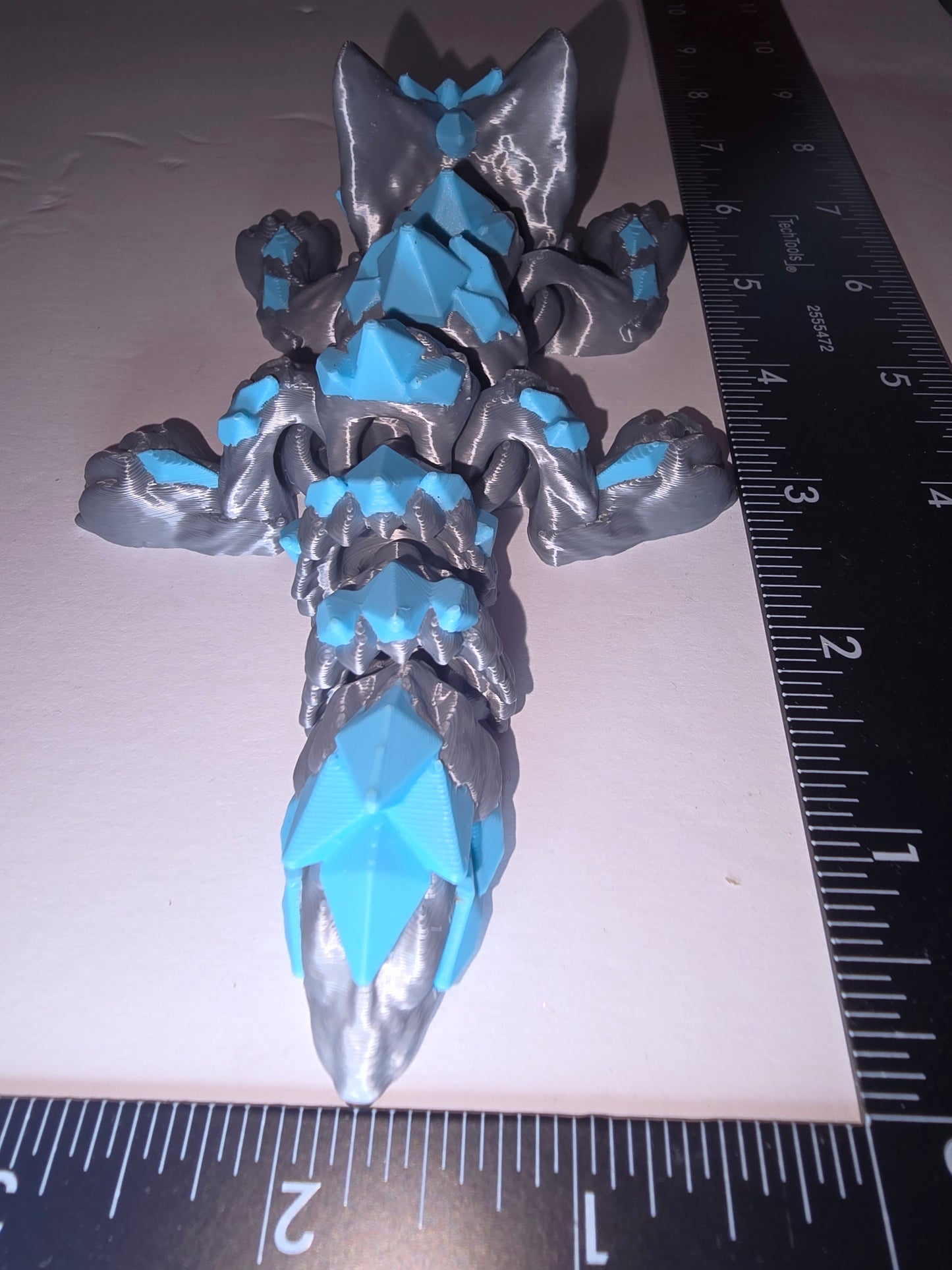 Silver and light blue fox