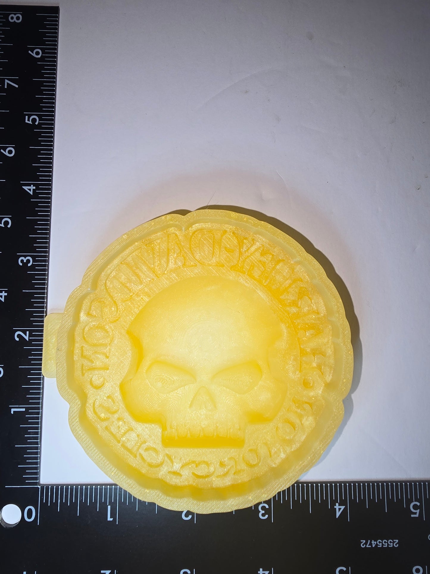 Harley Davidson skull silicone freshie mold