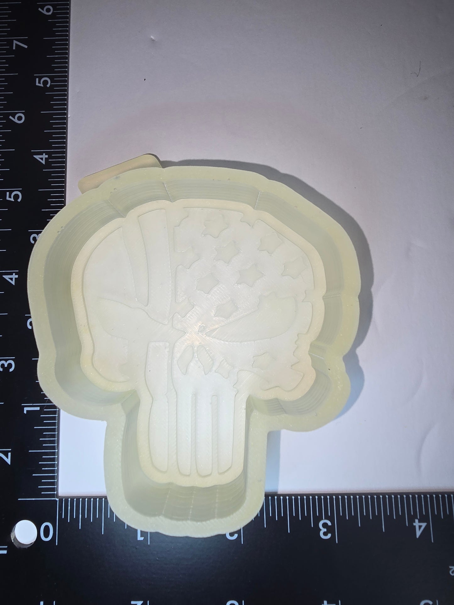 American flag punisher skull silicone freshie mold