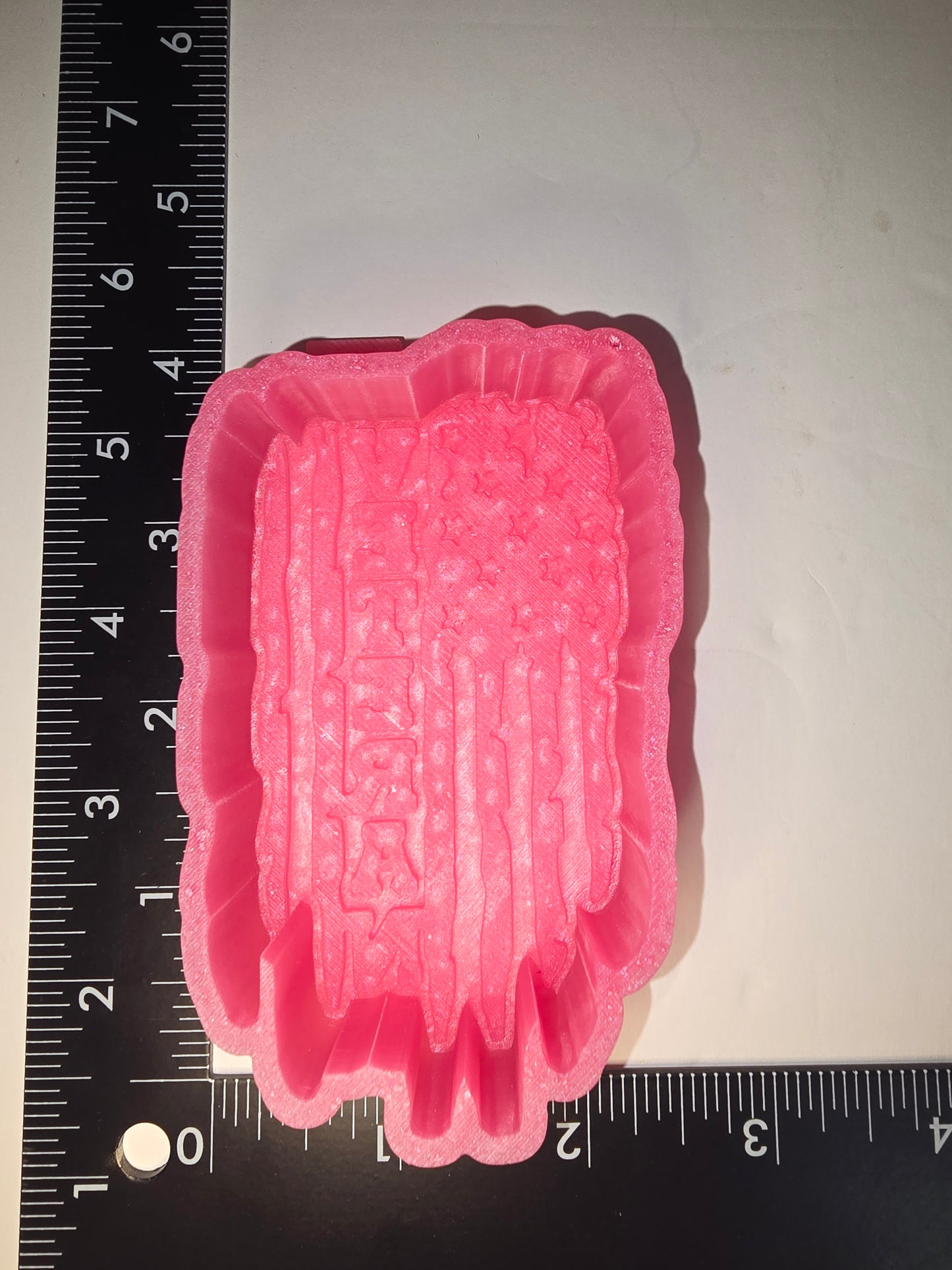 Veteran flag silicone freshie mold