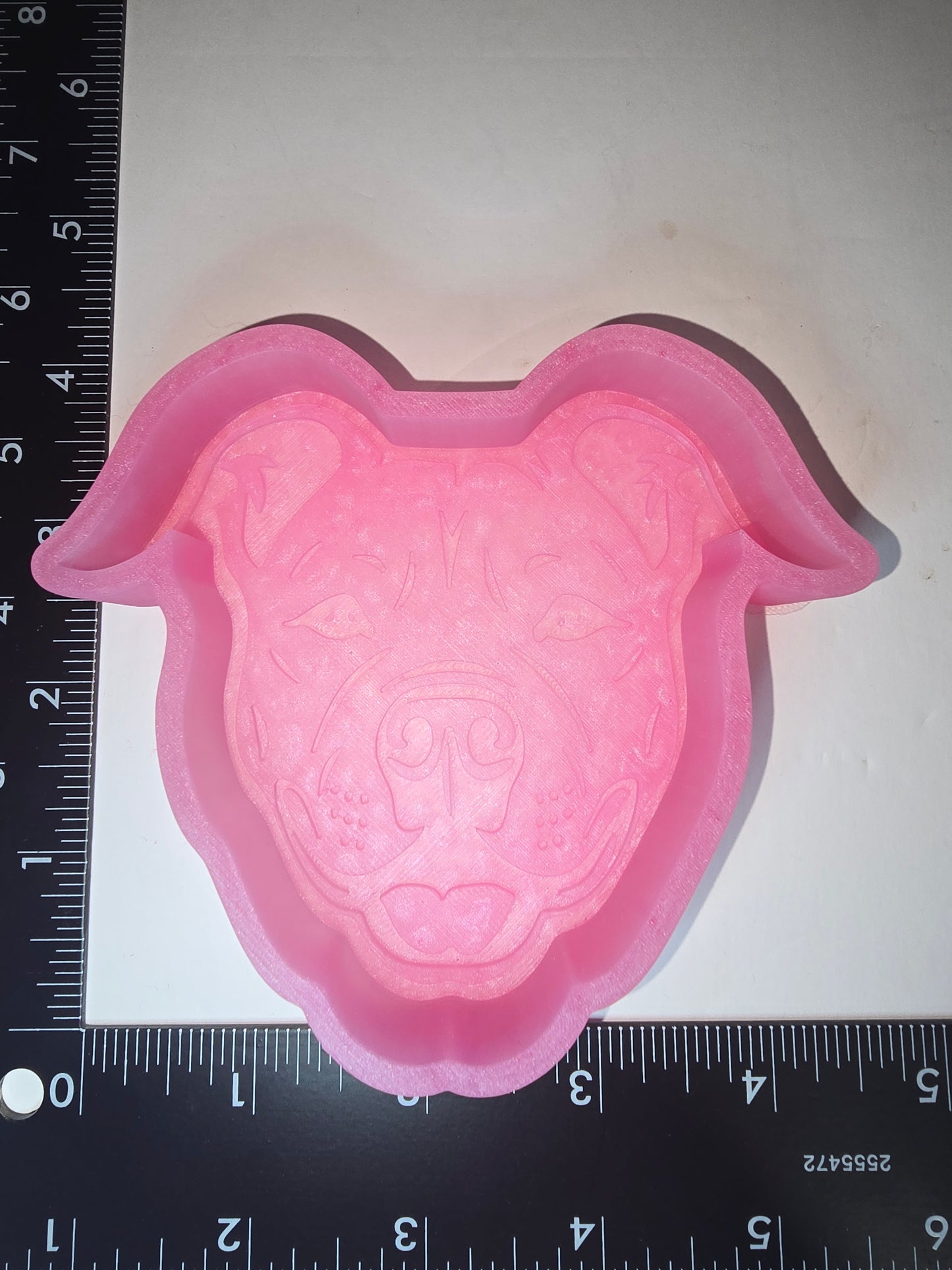 Pitbull face silicone freshie mold