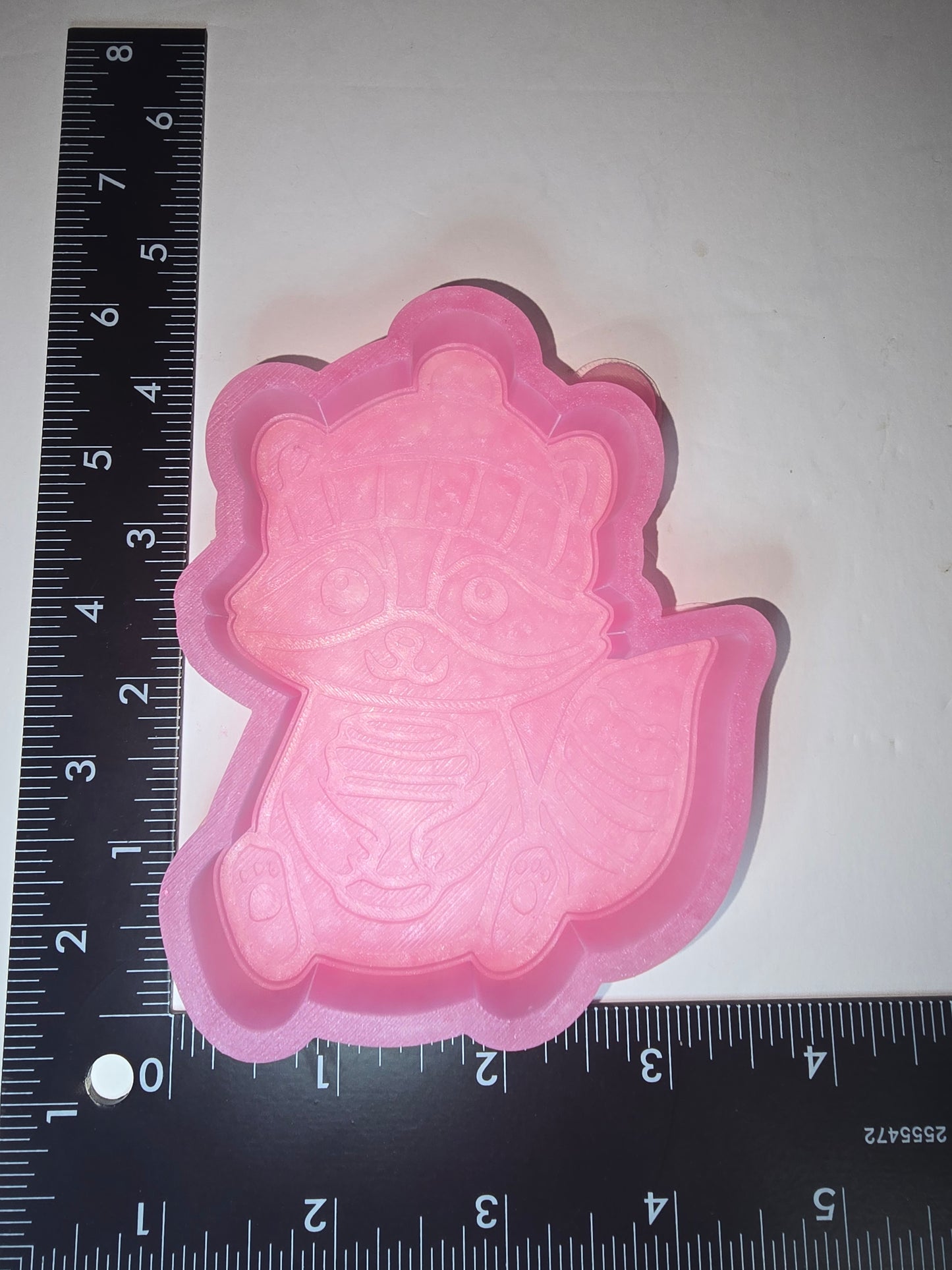 Raccoon with coffee silicone freshie mold