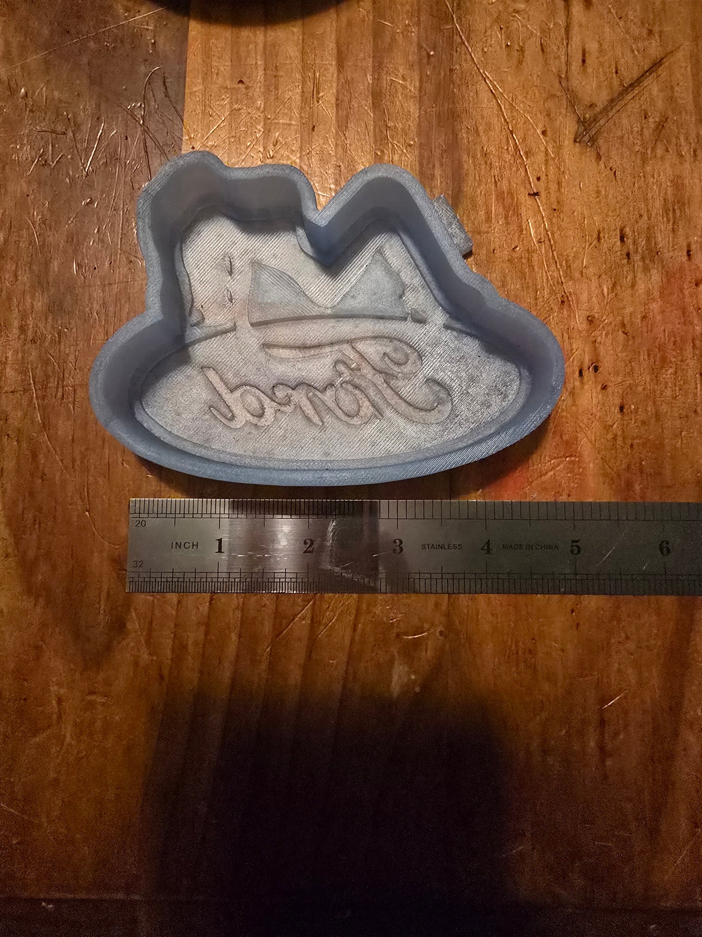 Ford with a chick on top silicone freshie mold