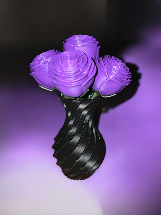roses with a vase