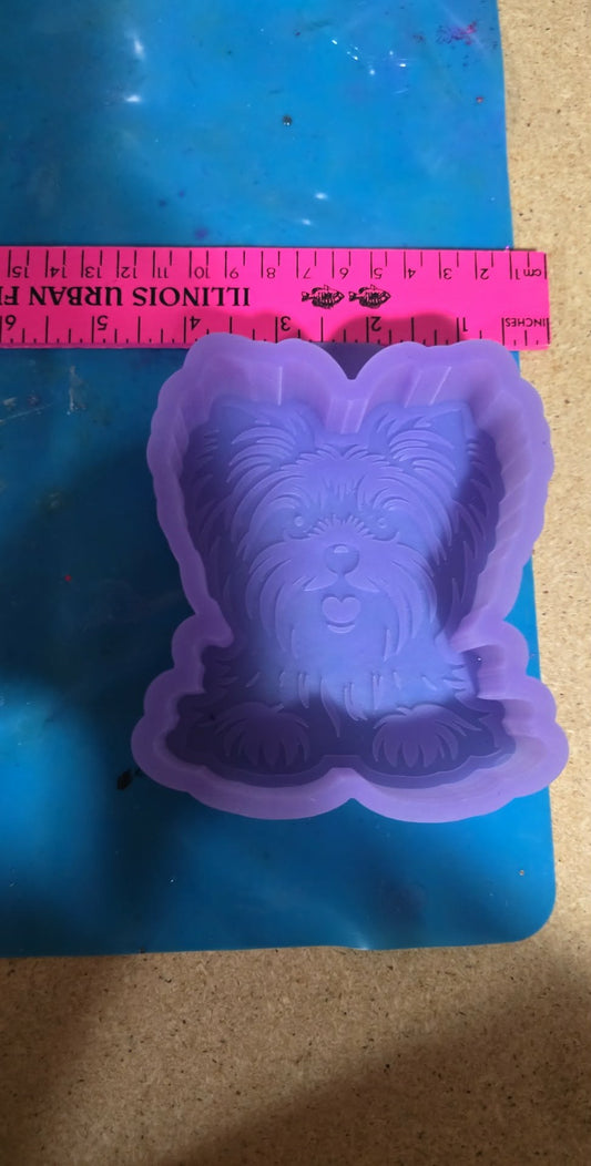 Yorkie silicone freshie mold