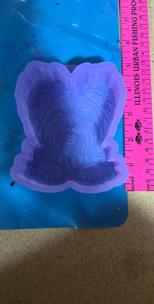 Yorkie silicone freshie mold