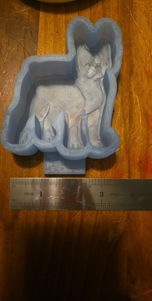 Boston terrier silicone freshie mold