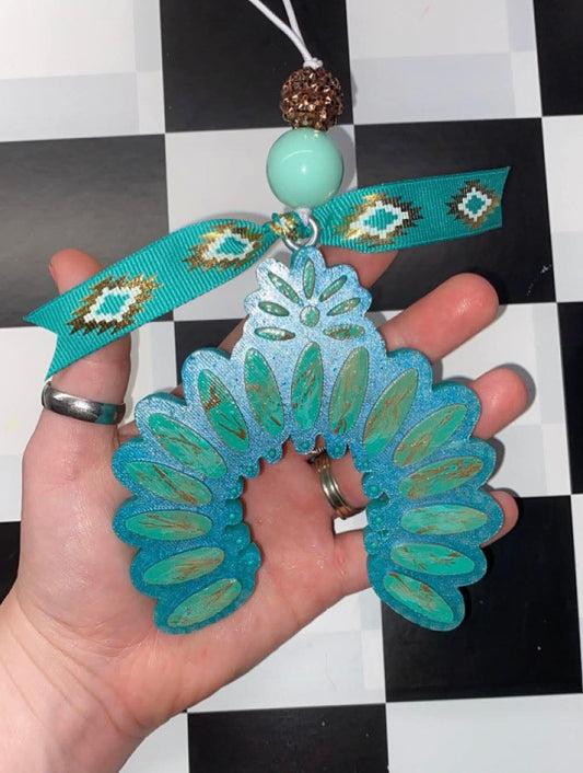 Squash Blossom Turquoise silicone freshie mold