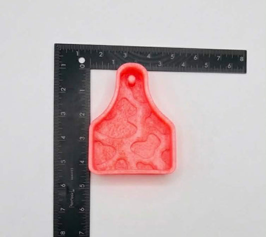 Cow print tag silicone mold