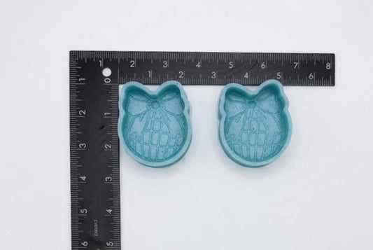 Disco ball with bow silicone vent freshie mold