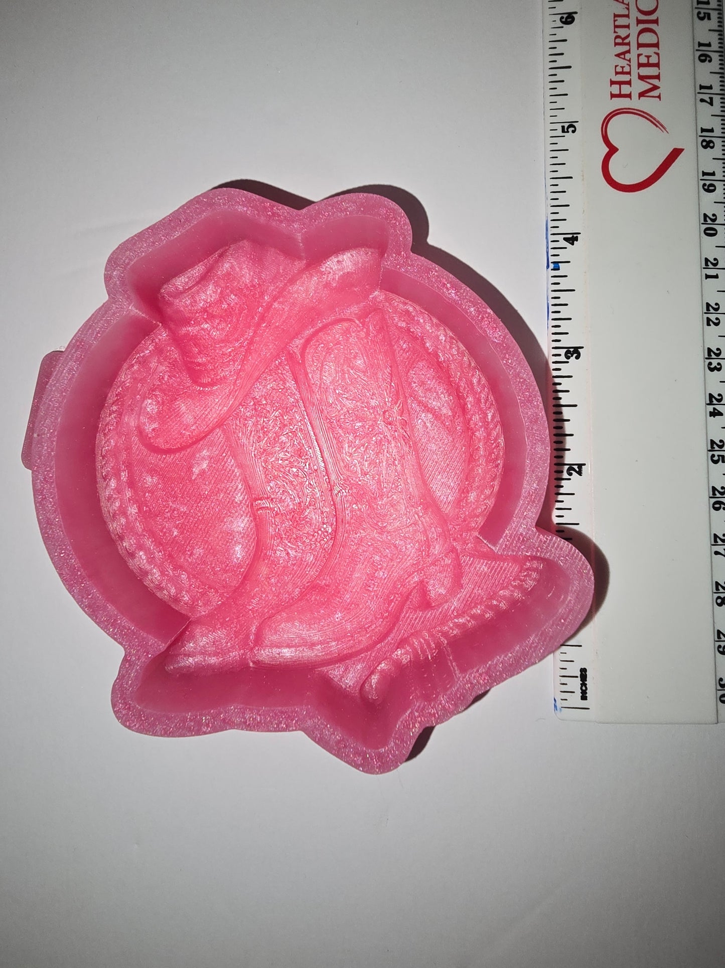 3d cowboy boots with hat silicone freshie mold