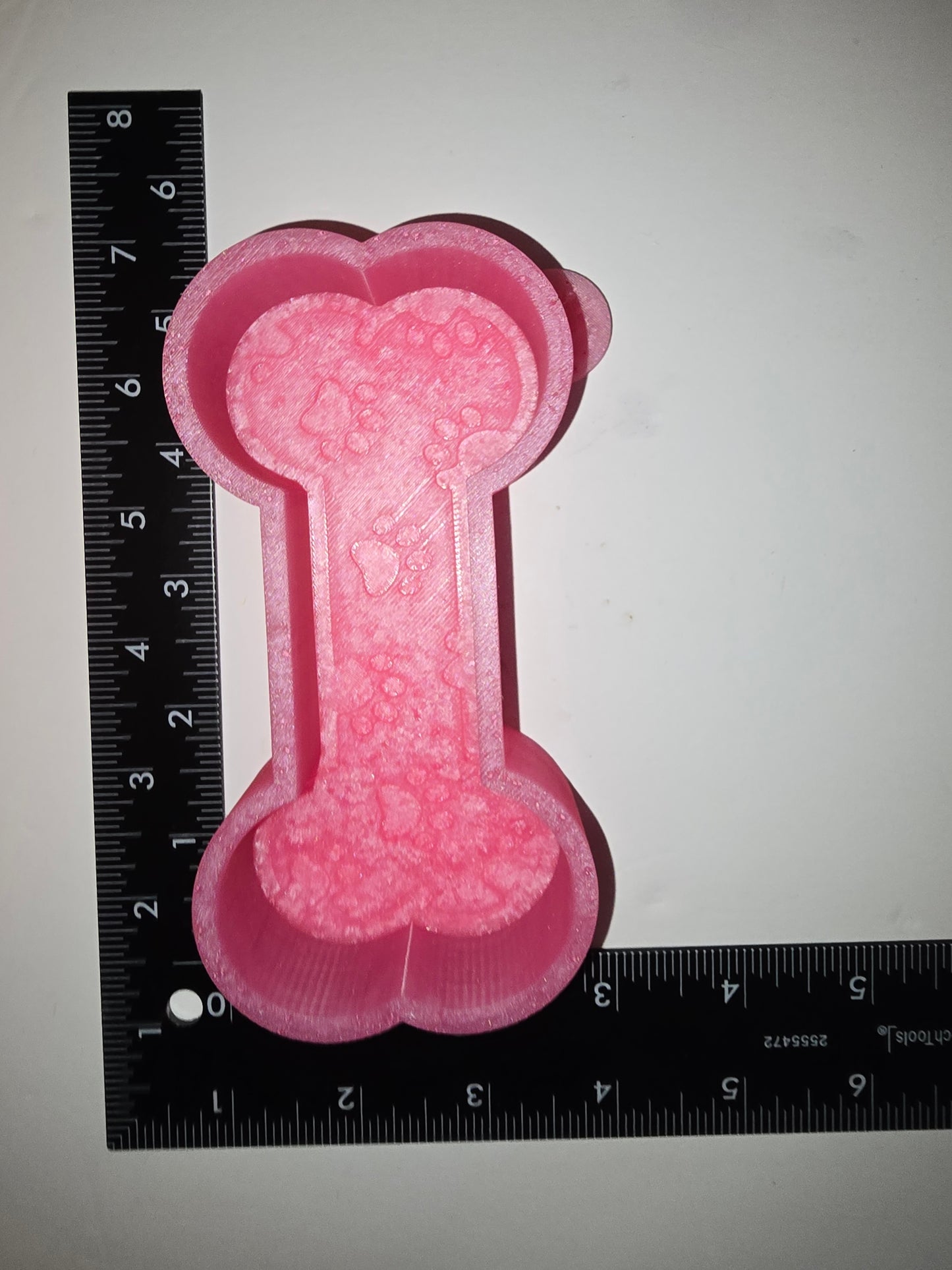 Paw prints dog bone silicone freshie mold