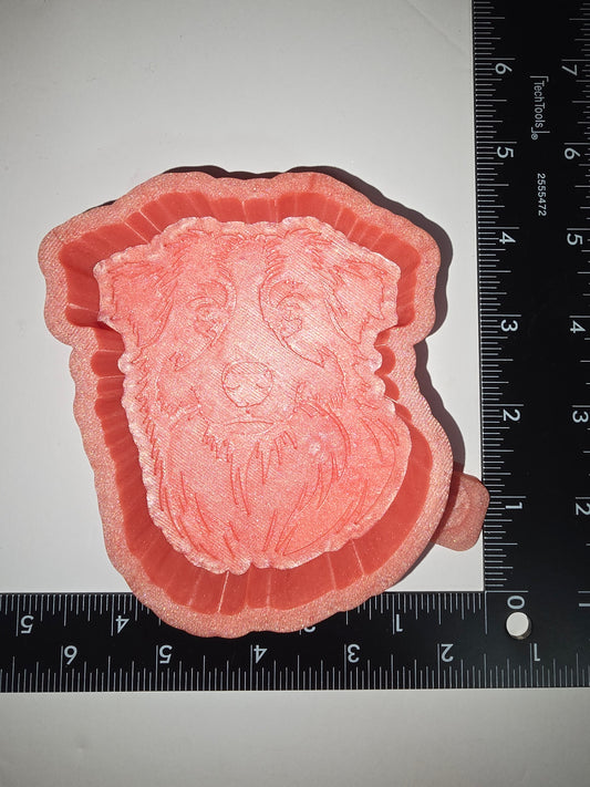 Australian dog face silicone freshie mold
