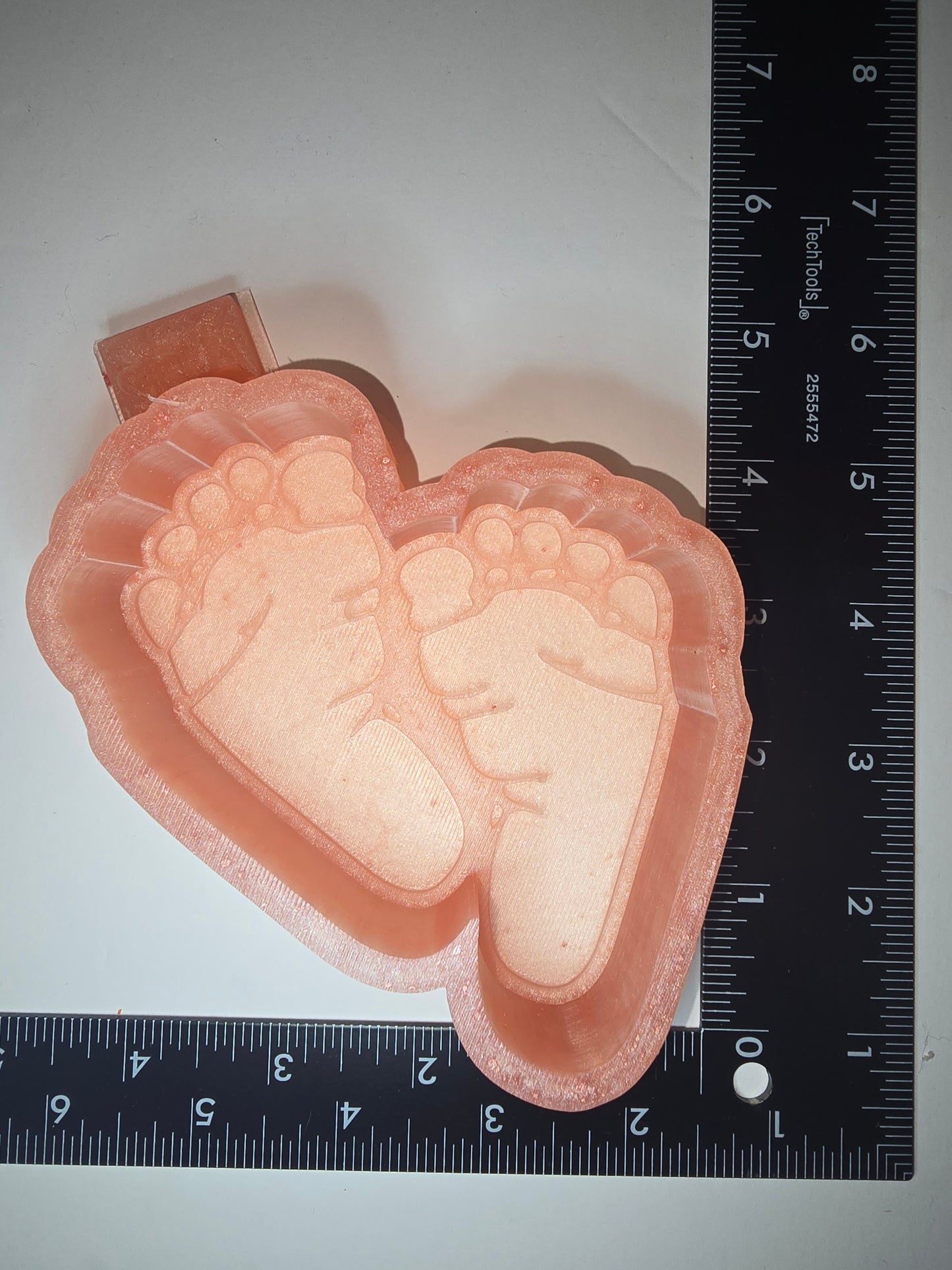 Baby feet print silicone freshie mold