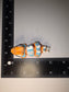 Orange and blue mini dino
