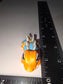 Orange and blue mini dino