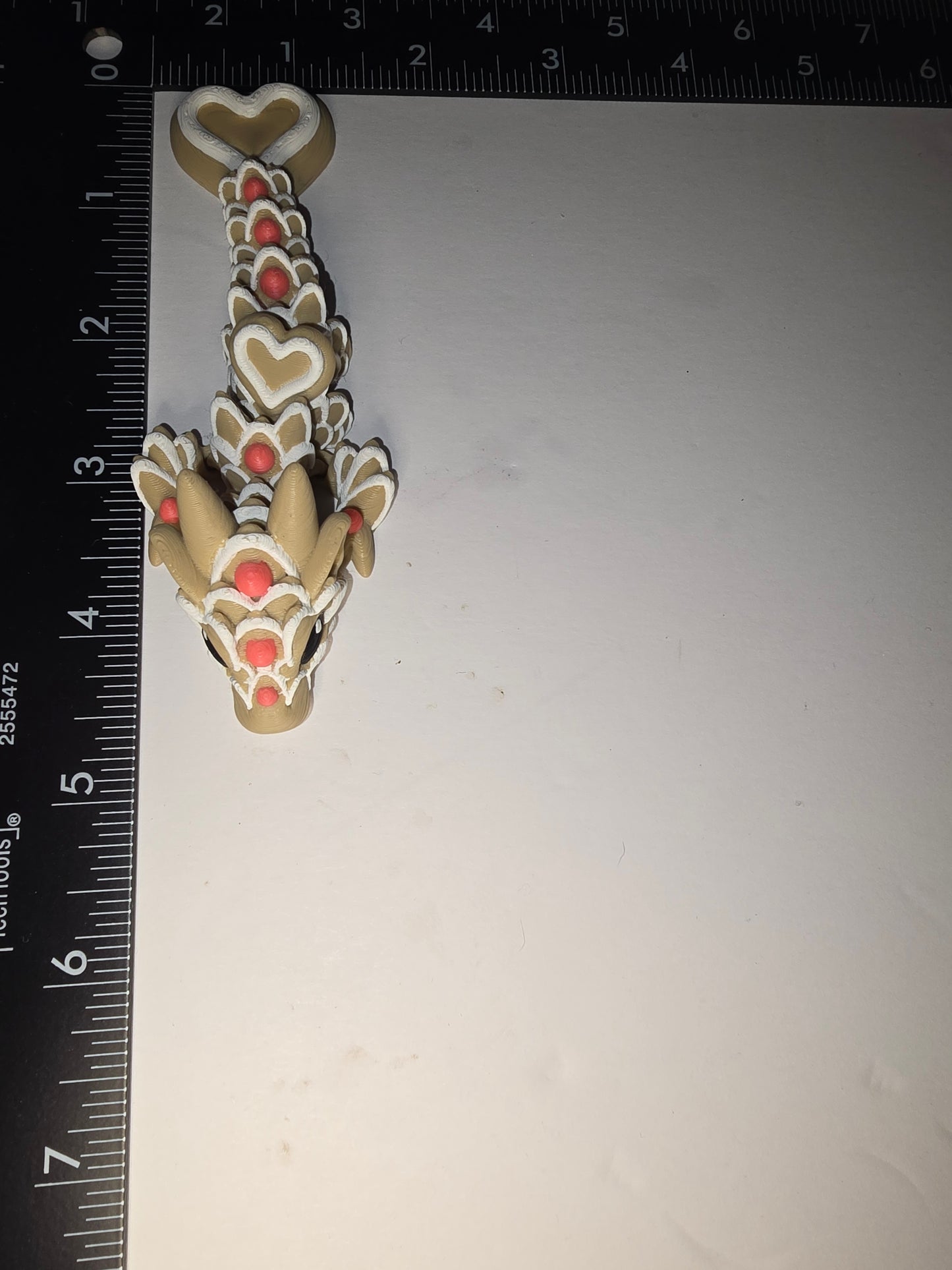 Small Valentine cookie dragon