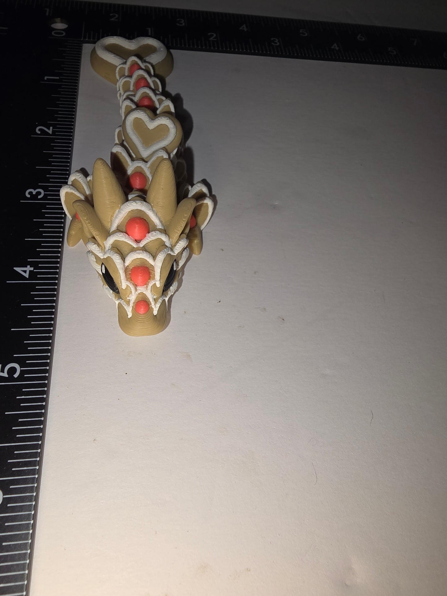 Small Valentine cookie dragon