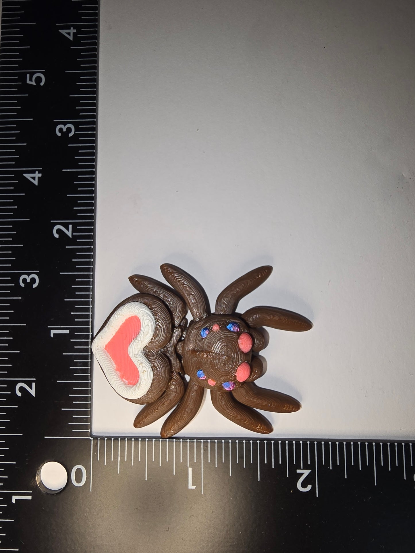 Valentine heart cookie spider