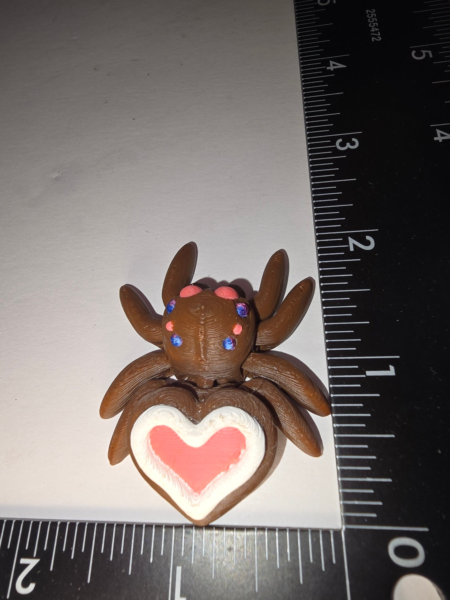 Valentine heart cookie spider