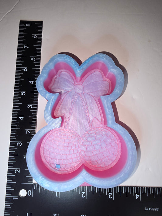 Cherry disco ball silicone freshie mold