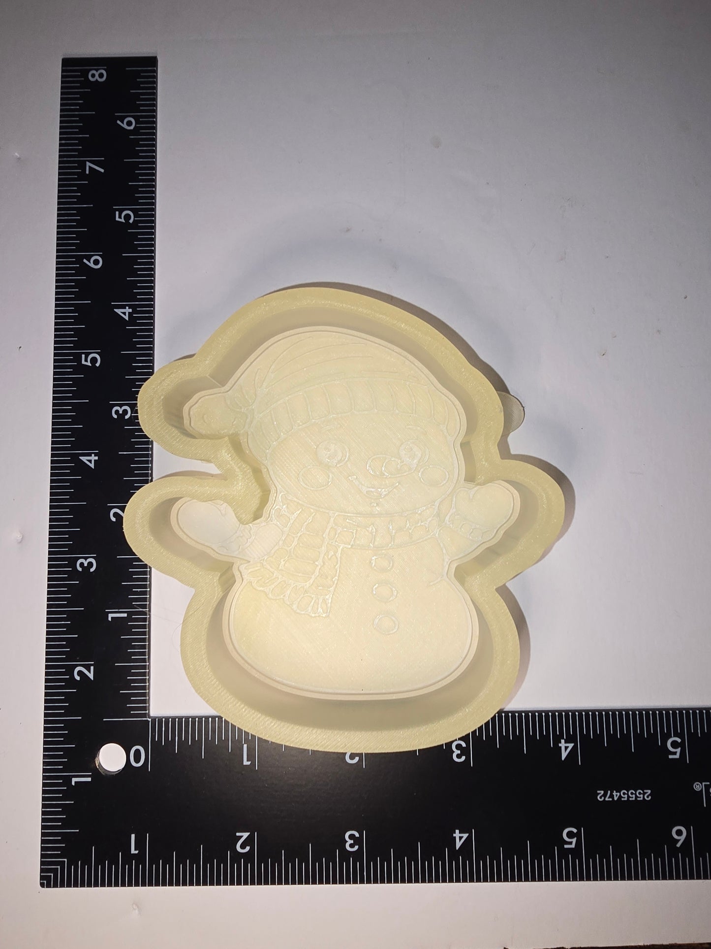 Snowman with hat silicone freshie mold