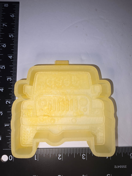 Raised jeep silicone freshie mold
