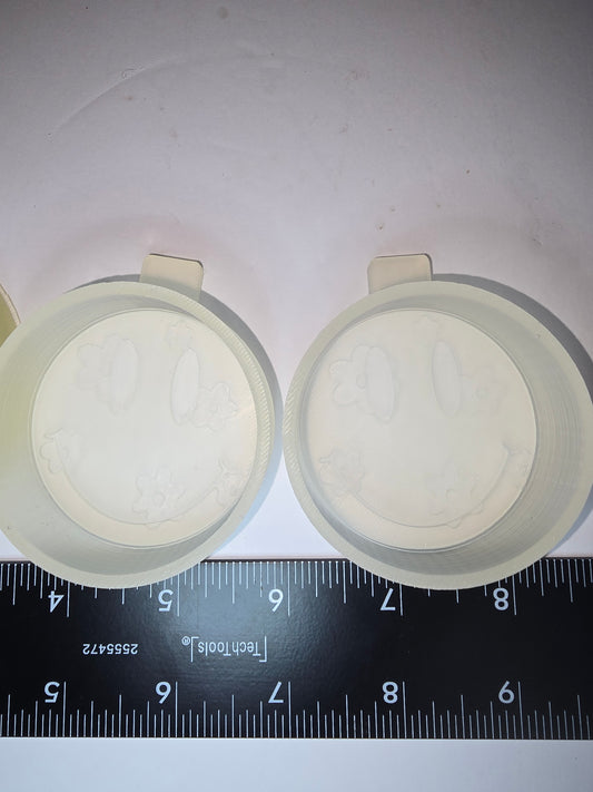 Flower smiley face silicone freshie vent molds
