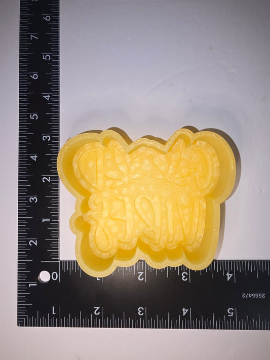 Good vibes weed silicone freshie mold