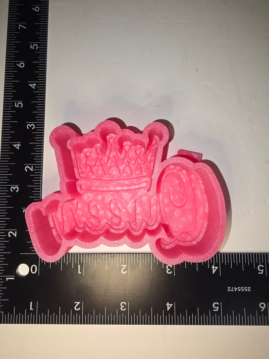 Queen with a crown silicone freshie mold