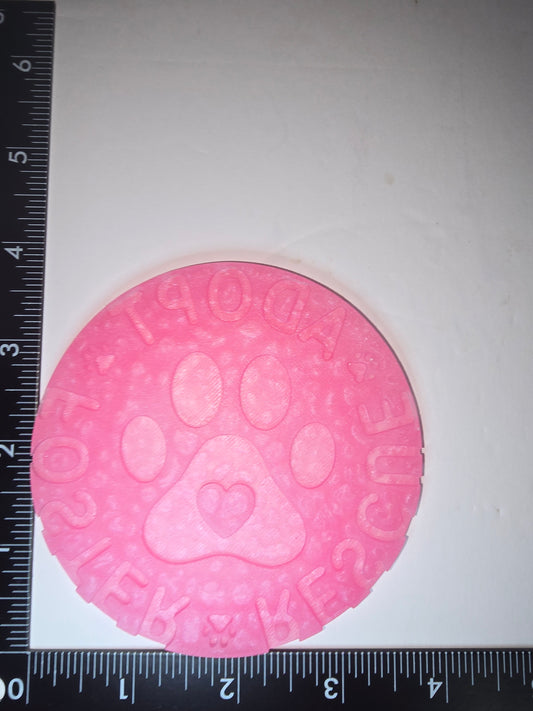 Rescue foster adopt insert silicone freshie mold