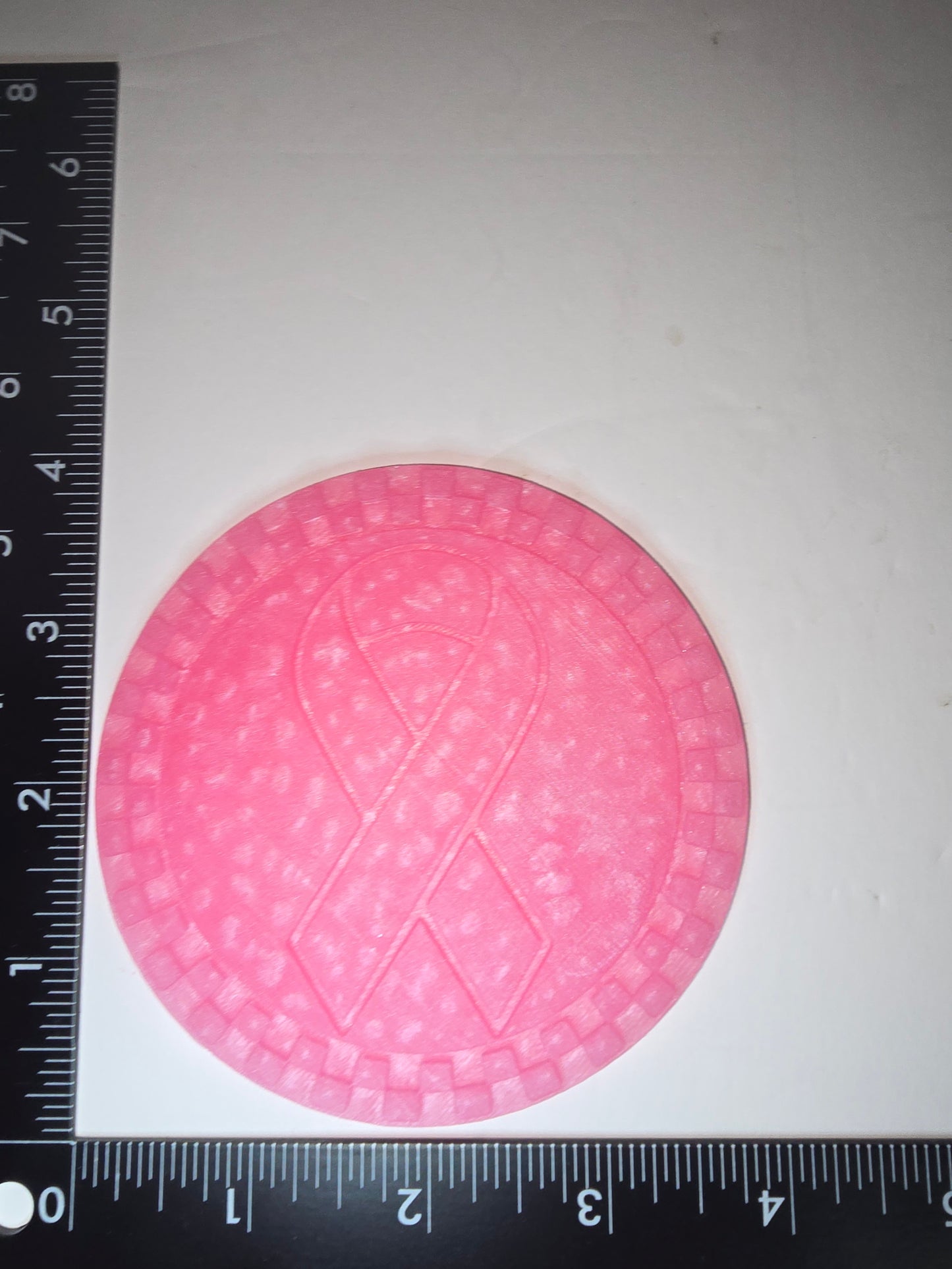 Ribbon with checkered boarder insert silicone freshie mold