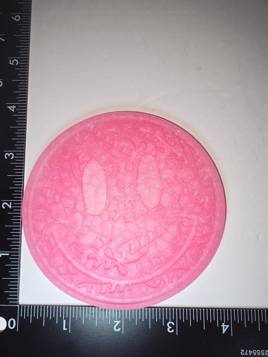 Candy cane smiley face insert silicone freshie mold