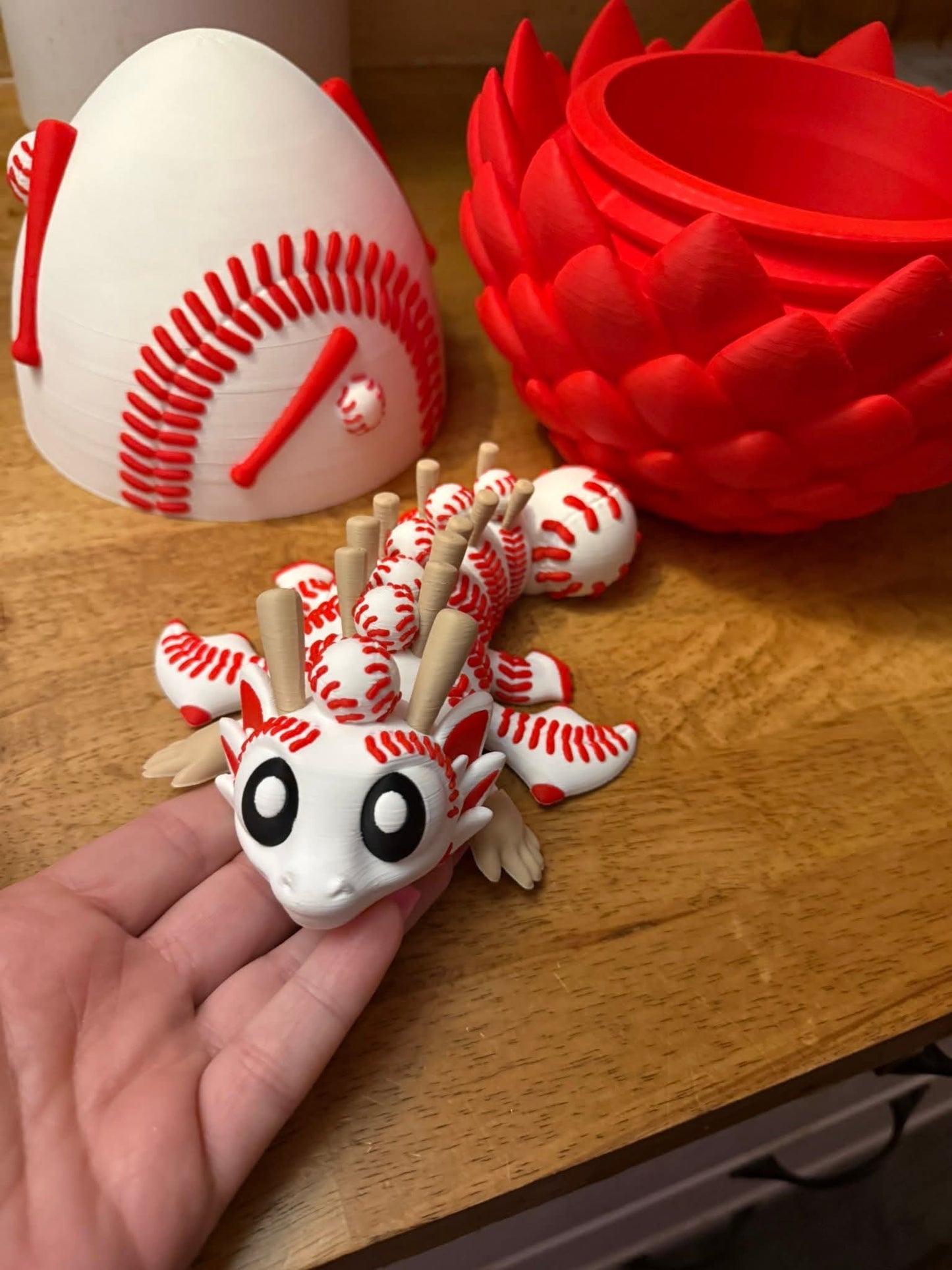 Baseball dragon and egg
