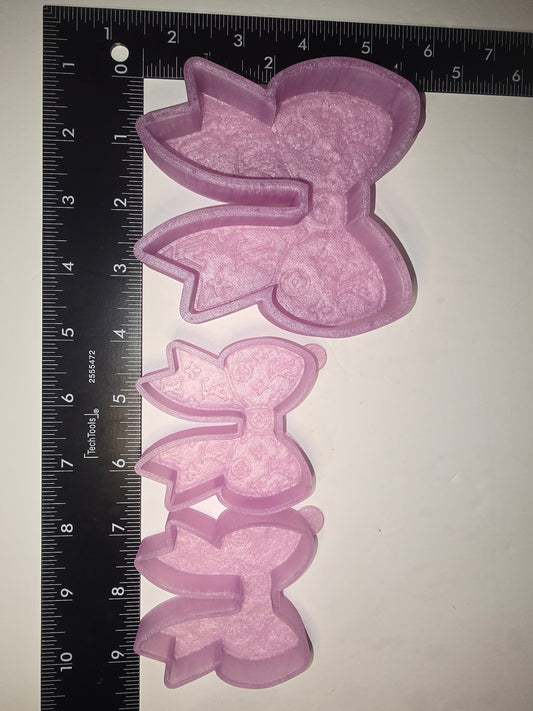 LV bow silicone freshie mold set